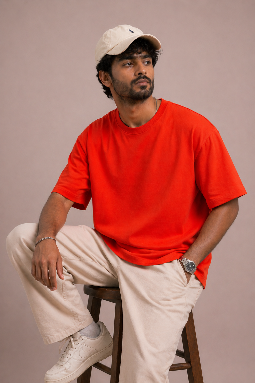 RED SOLID T-SHIRT