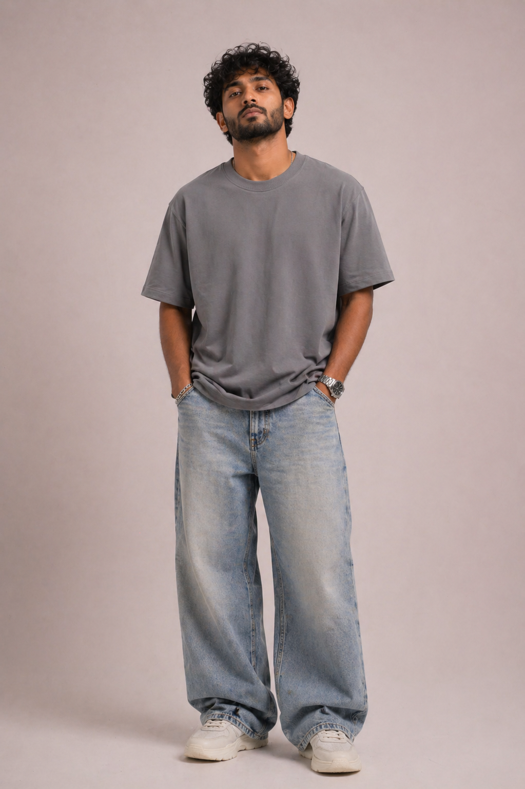 GREY SOLID T-SHIRT