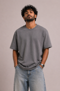 GREY SOLID T-SHIRT