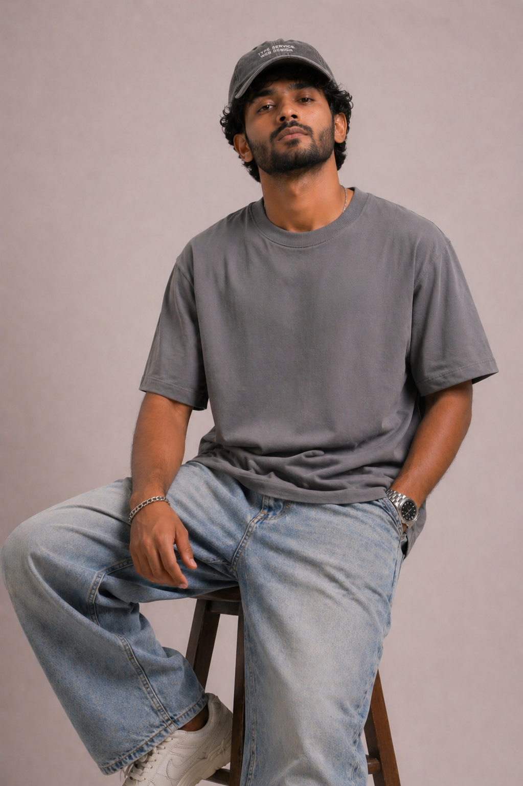 GREY SOLID T-SHIRT