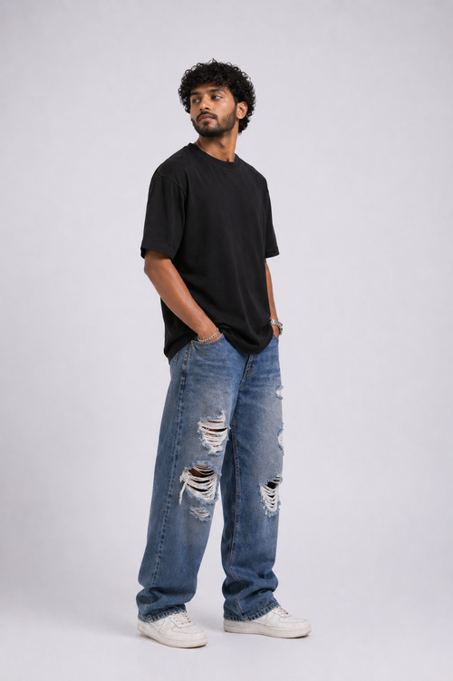 BLACK SOLID T-SHIRT
